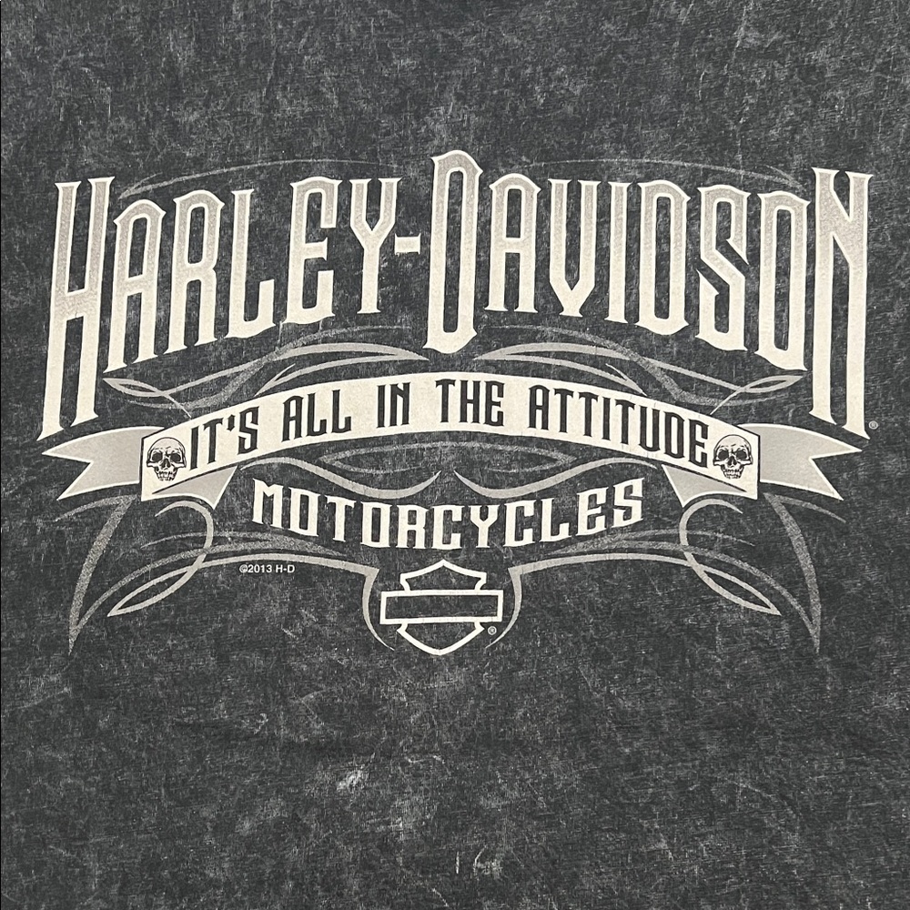 Harley Davidson Graphic Muscle Tank Black/Gray Wash Size XL